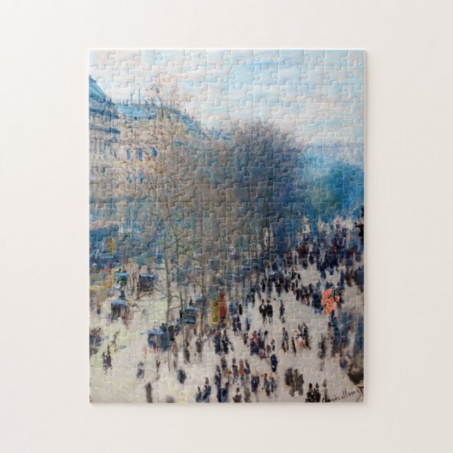 Quebra-cabeça Paris Boulevard, Claude Monet (Vertical)