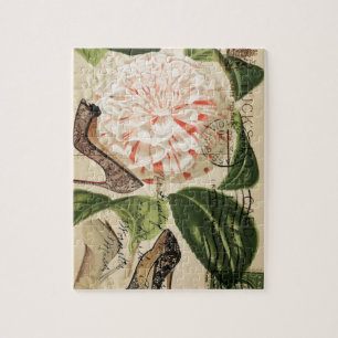 Quebra-cabeça Paris calça a arte botânica francesa floral