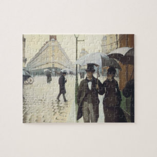 Quebra-cabeça Paris Street, Rainy Day, por Caillebotte