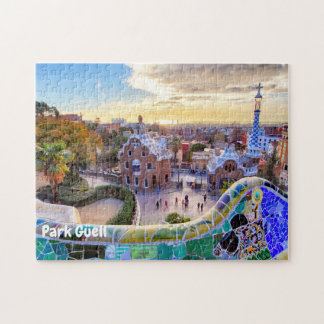 Quebra-cabeça Park Güell, Barcelona, Espanha