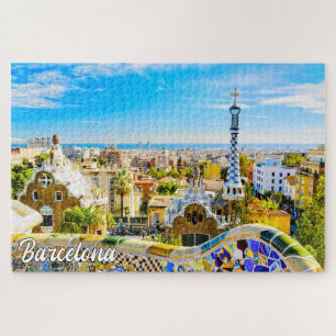 Quebra-cabeça Park Guell, Barcelona, Espanha