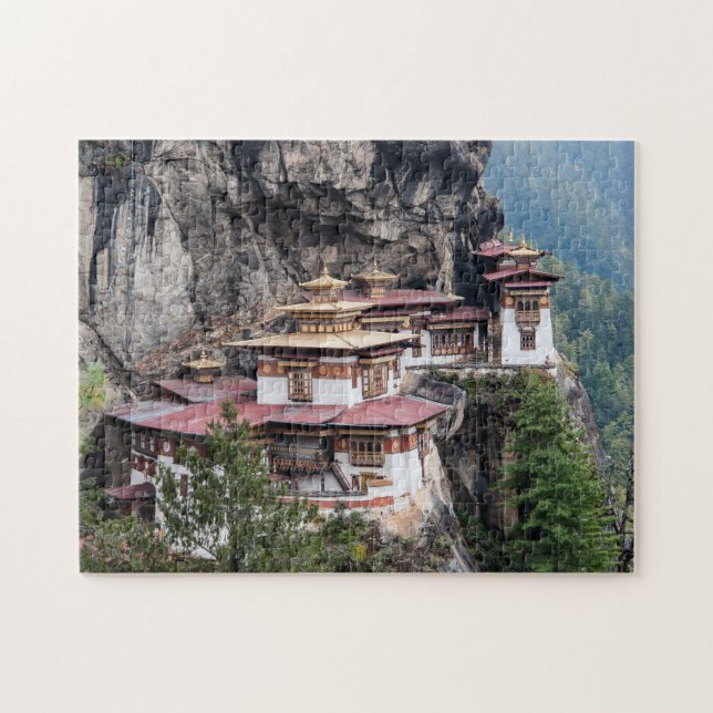 Quebra-cabeça Paro Taktsang: O Mosteiro do Ninho do Tigre - Butã (Horizontal)