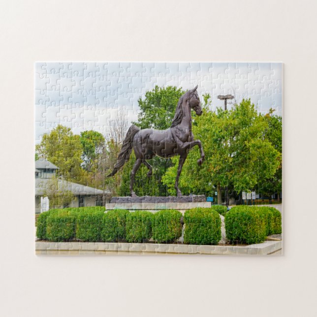 Quebra-cabeça Parque de Cavalos Kentucky Lexington. (Horizontal)