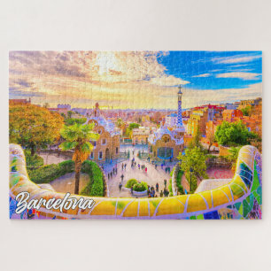 Quebra-cabeça Parque Güell, Barcelona, Espanha