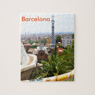 Quebra-cabeça Parque Guell em Barcelona, espanha