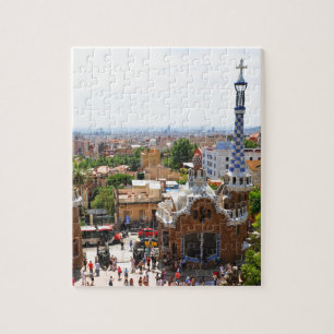 Quebra-cabeça Parque Guell em Barcelona, espanha