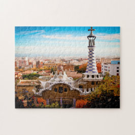 Quebra-cabeça Parque Güell Gaudí Barcelona.
