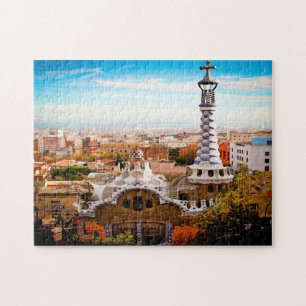 Quebra-cabeça Parque Güell Gaudí Barcelona.