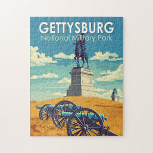 Quebra-cabeça Parque Militar Nacional de Gettysburg Viagem Arte