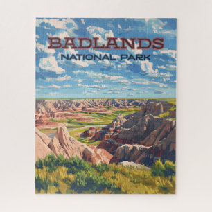 Quebra-cabeça Parque Nacional Badlands Dakota do Sul Paisagem