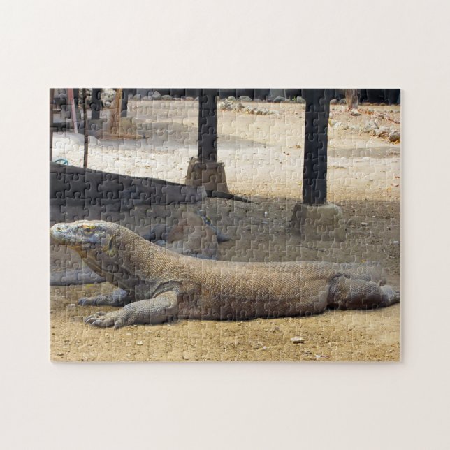 Quebra-cabeça Parque Nacional do Dragão de Komodo da Indonésia. (Horizontal)