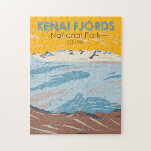 Quebra-cabeça Parque Nacional do Kenai Fjords Harding Icefield