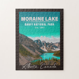 Quebra-cabeça Parque Nacional do Moraine Lake Alberta Canada Ban
