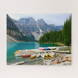 Quebra-cabeça Parque Nacional do Moraine Lake Banff Quebra-cabe