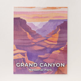 Quebra-cabeça Parque Nacional Grand Canyon Arte de Viagem Aquare
