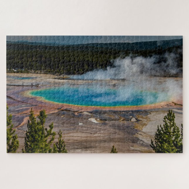 Quebra-cabeça Parque Nacional Grand Prismatic Primavera Yellowst (Horizontal)