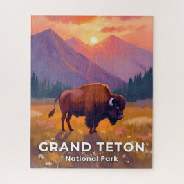 Quebra-cabeça Parque Nacional Grand Teton | Bison Viagem Wyoming