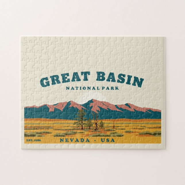 Quebra-cabeça Parque Nacional Great Basin Nevada criado em 1986 (Horizontal)