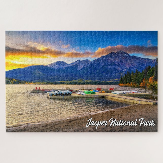 Quebra-cabeça Parque Nacional Jasper, Alberta, Canadá (Horizontal)