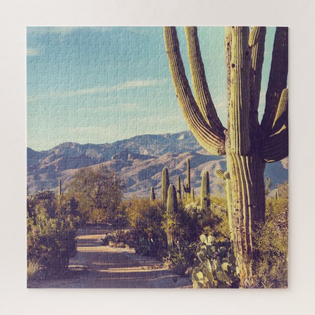 Quebra-cabeça Parque Nacional Saguaro, representação cênica. (Vertical)