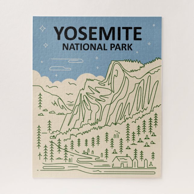 Quebra-cabeça Parque Nacional Yosemite California (Vertical)