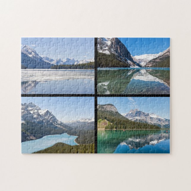 Quebra-cabeça Parques Nacionais das Montanhas Rochosas Canadense (Horizontal)