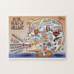 Quebra-cabeça Partes de Hillary Clinton de sua mente