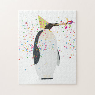 Quebra-cabeça Partida de pinguins - Animais com festa