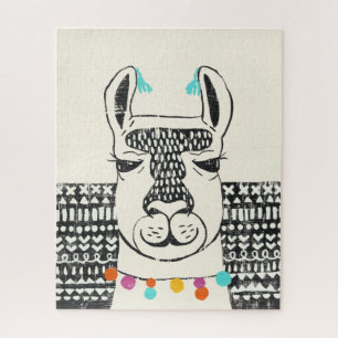 Quebra-cabeça Partido Llama - Retrato