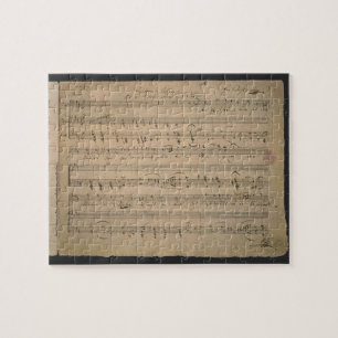 Quebra-cabeça Partitura antiga, canção do ancião, 1822