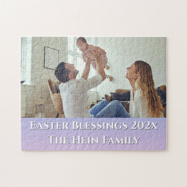 Quebra-cabeça Páscoa Benchings Cheio Família Baseada em Foto Rox (Horizontal)