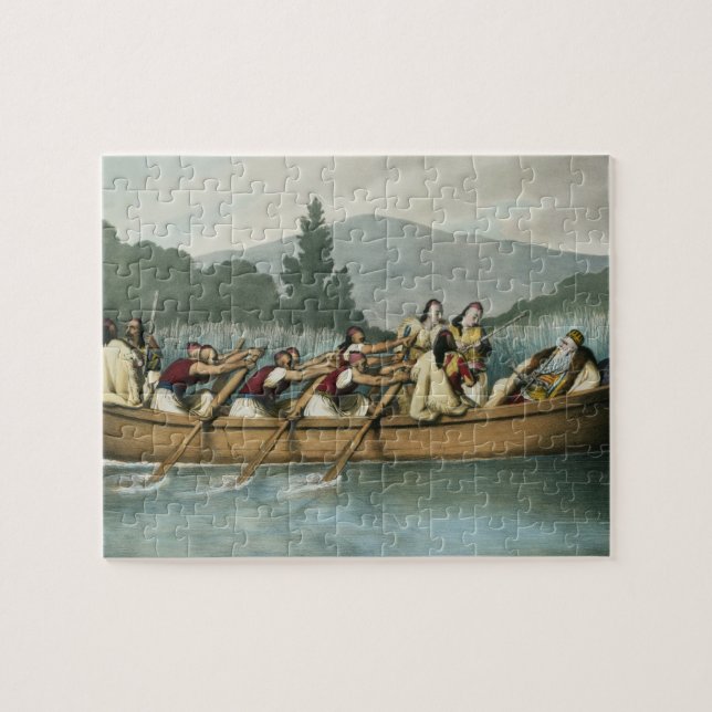 Quebra-cabeça Pasha de Ali (1741-1822) da caça de Janina em Bu (Horizontal)