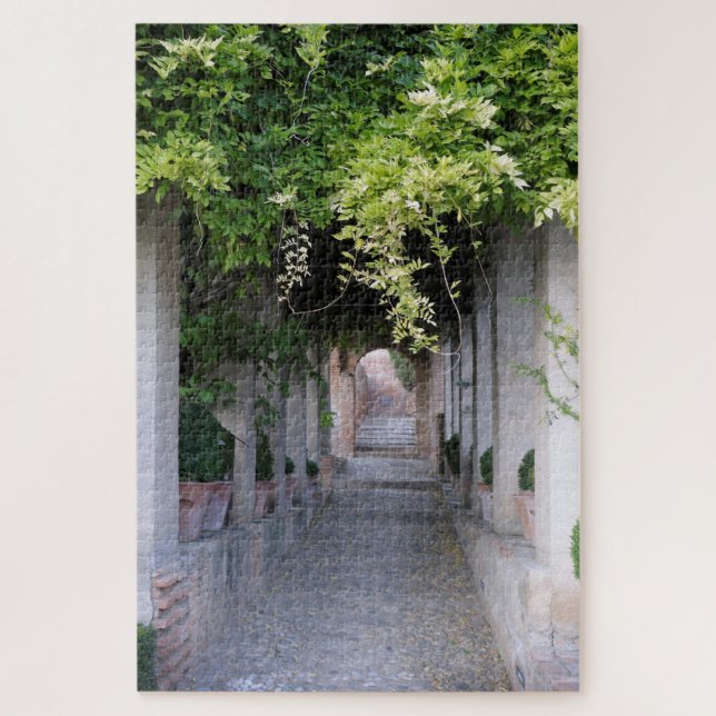 Quebra-cabeça Passagem Coberta por Folhagem, Espanha (Vertical)