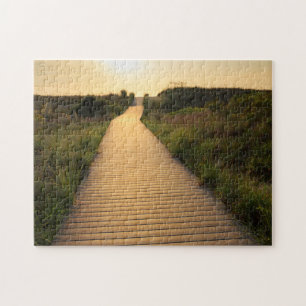 Quebra-cabeça Passagem de madeira a encalhar