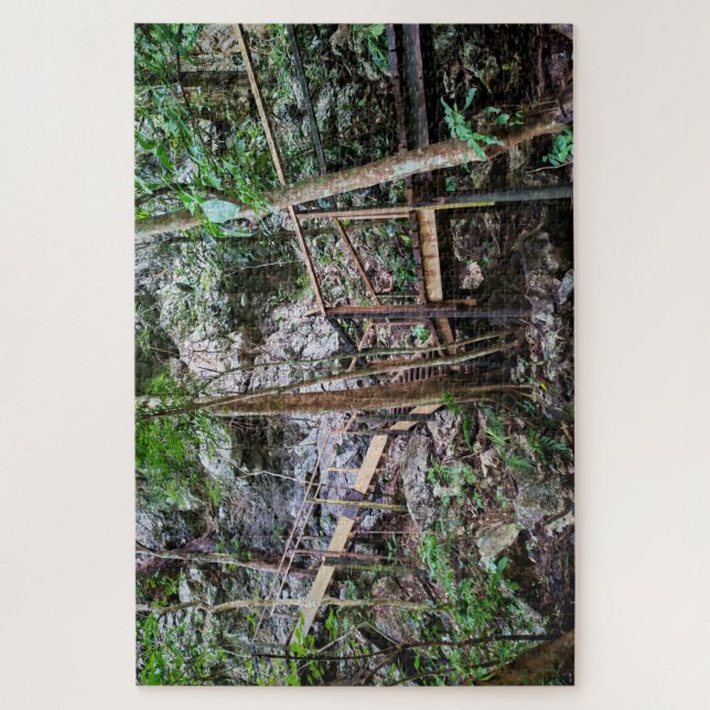 Quebra-cabeça Passarela da Selva Artesanal (Vertical)