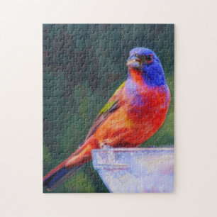 Quebra-cabeça Passarinho-pintado Amante de Pássaros Arte Naturez