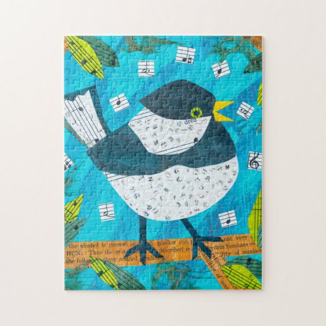 Quebra-cabeça Pássaro cantor (Vertical)