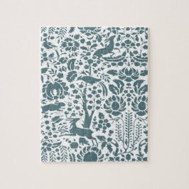 Quebra-cabeça Pássaro, cervo, padrão de pessoas de árvores