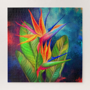 Quebra-cabeça Pássaro da Flor do Paraíso - Arte de Pintura Mig