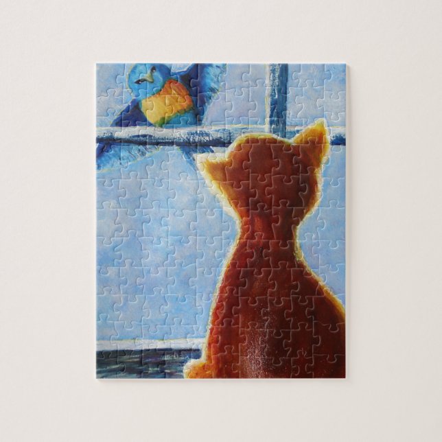 Quebra-cabeça Pássaro de arrelia (Vertical)