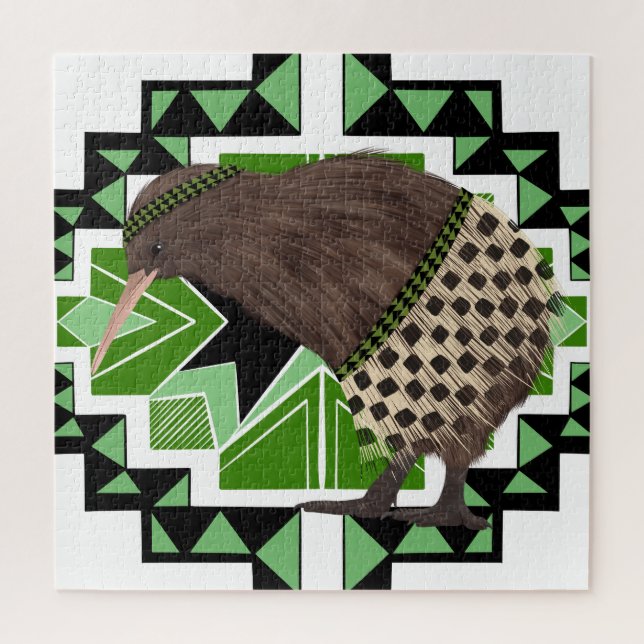 Quebra-cabeça Pássaro Nacional da Nova Zelândia Tradicional - Pá (Vertical)