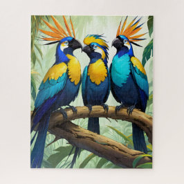 Quebra-cabeça Pássaro Tropical Vibrante