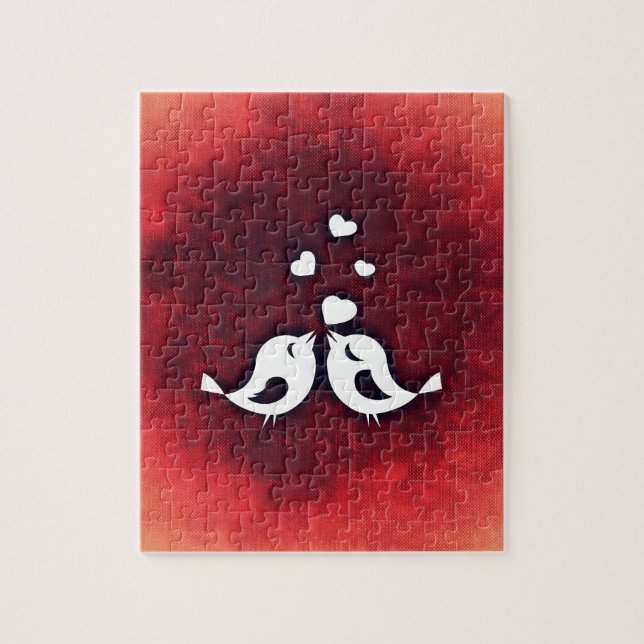 Quebra-cabeça Pássaros apaixonados (Vertical)