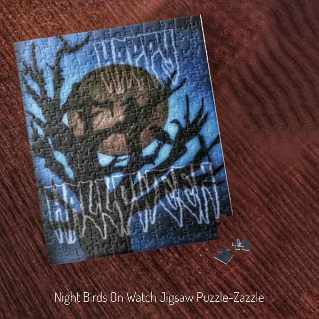 Quebra-cabeça Pássaros Noturnos Em Observação (Criador carregado)