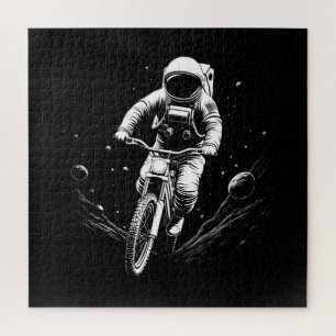 Quebra-cabeça Passeio de Bicicleta Astronauta Cósmico Aventura E