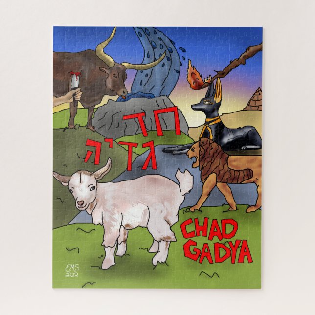 Quebra-cabeça Passover "Chad Gadya" Jigsaw Puzzle (Vertical)