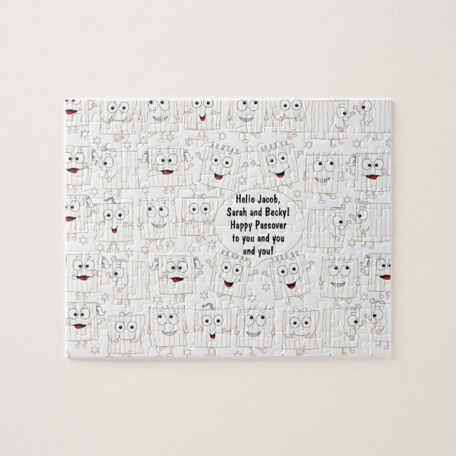 Quebra-cabeça Passover Funny Matzah Joke Puzzle for Kids (Horizontal)