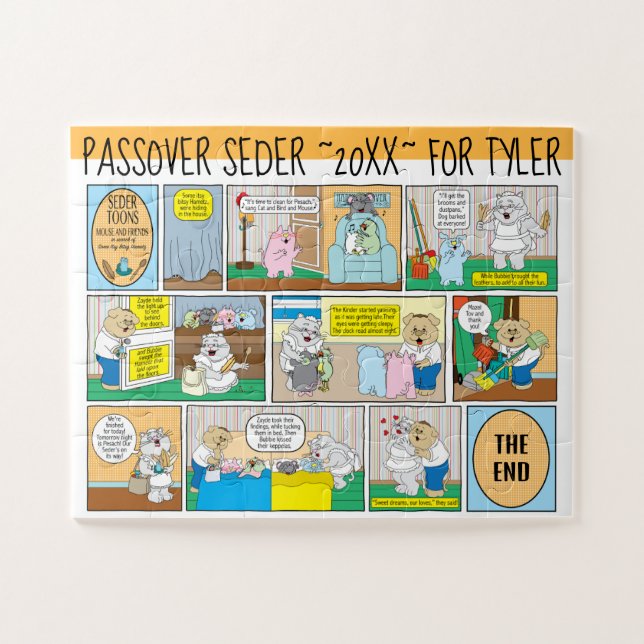 Quebra-cabeça Passover Hametz Search Seder Toons (Horizontal)