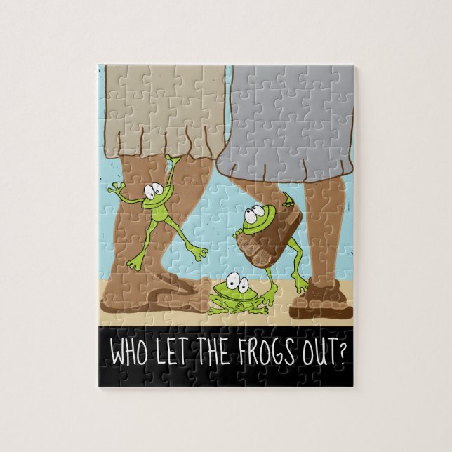 Quebra-cabeça Passover WHO LET THE FROGS OUT?  Puzzle for Kids (Vertical)