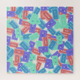 Quebra-cabeça Pastel Cassette Tapes - Música estética dos anos 9